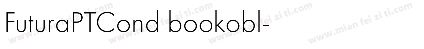 FuturaPTCond bookobl字体转换